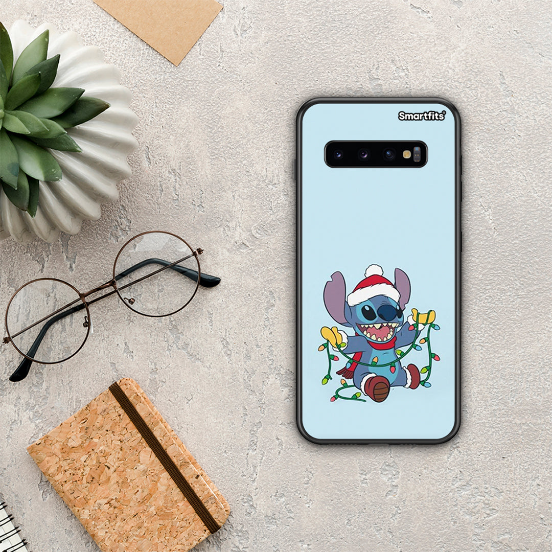 Santa Stich - Samsung Galaxy S10+ case