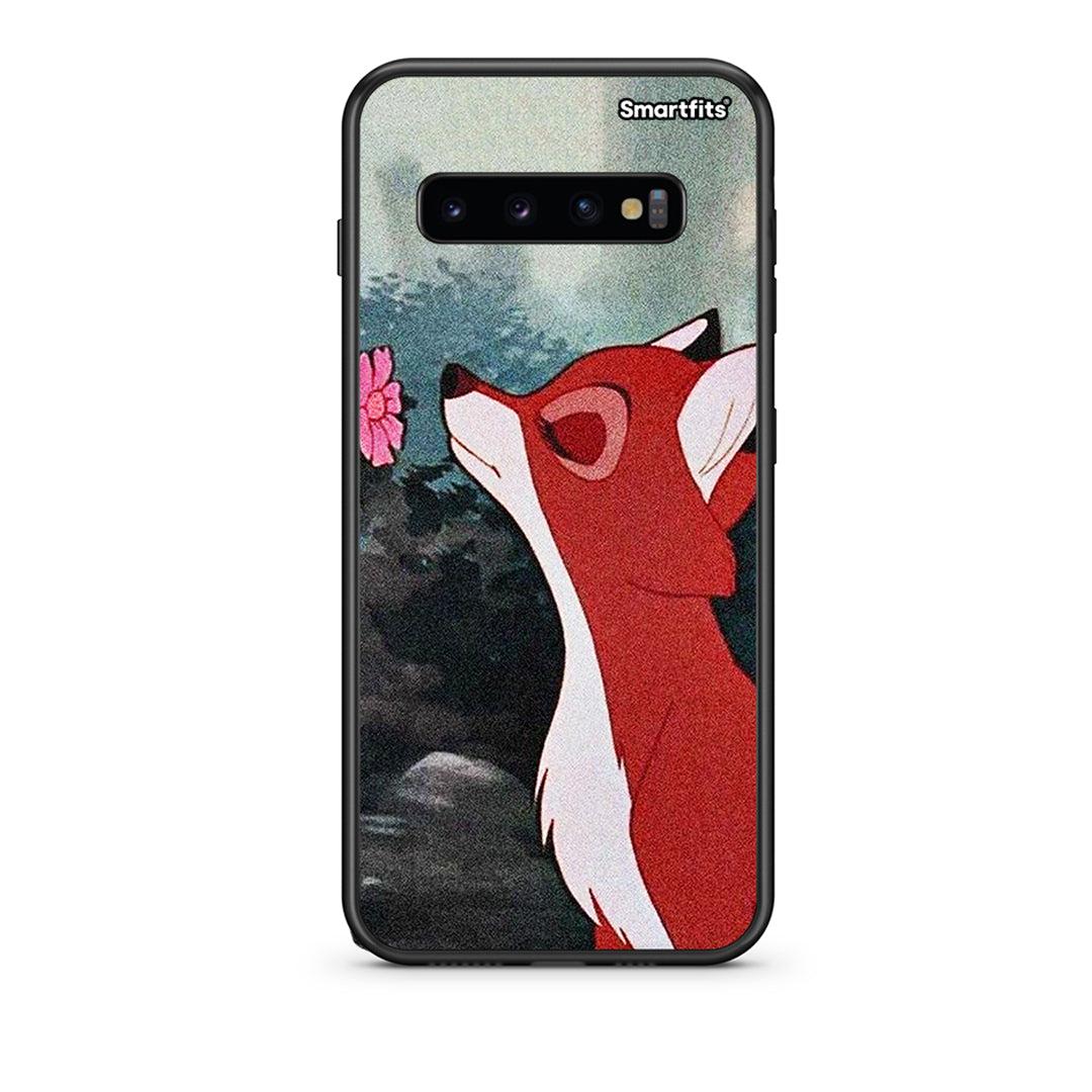 samsung s10 plus Tod And Vixey Love 2 θήκη από τη Smartfits με σχέδιο στο πίσω μέρος και μαύρο περίβλημα | Smartphone case with colorful back and black bezels by Smartfits