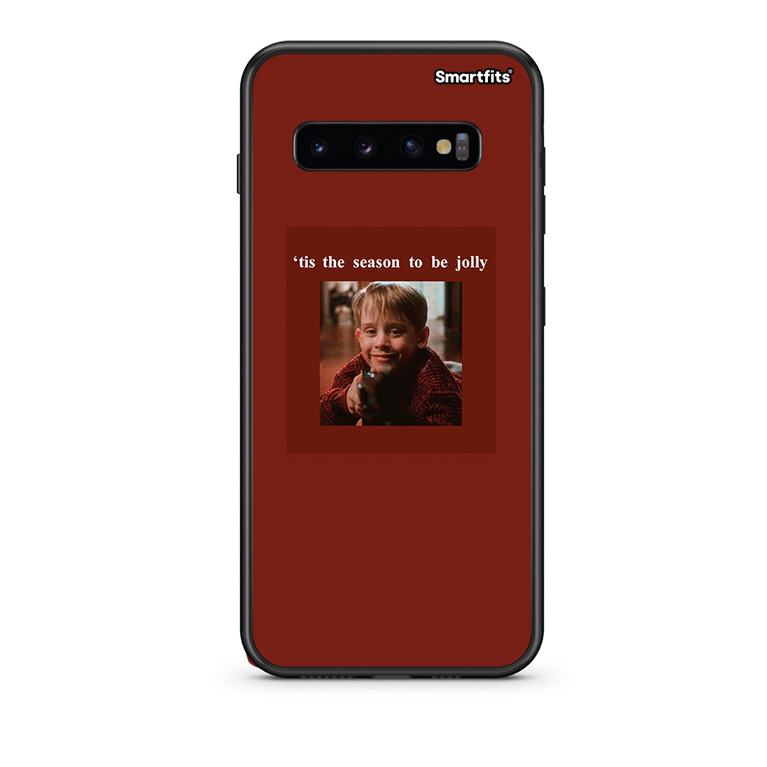 samsung s10 plus Xmas Ultimate Spirit θήκη από τη Smartfits με σχέδιο στο πίσω μέρος και μαύρο περίβλημα | Smartphone case with colorful back and black bezels by Smartfits