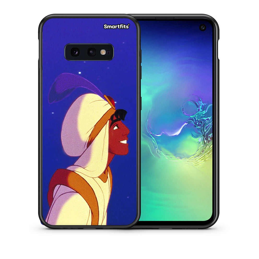 Θήκη Samsung S10e Alladin And Jasmine Love 1 από τη Smartfits με σχέδιο στο πίσω μέρος και μαύρο περίβλημα | Samsung S10e Alladin And Jasmine Love 1 case with colorful back and black bezels