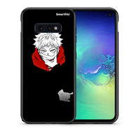 Thumbnail for Θήκη Samsung S10e Itadori Anime από τη Smartfits με σχέδιο στο πίσω μέρος και μαύρο περίβλημα | Samsung S10e Itadori Anime case with colorful back and black bezels