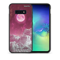 Thumbnail for Θήκη Samsung S10e Pink Moon από τη Smartfits με σχέδιο στο πίσω μέρος και μαύρο περίβλημα | Samsung S10e Pink Moon case with colorful back and black bezels