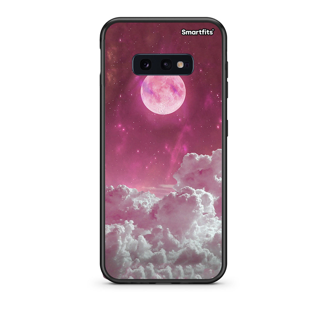 samsung s10e Pink Moon Θήκη από τη Smartfits με σχέδιο στο πίσω μέρος και μαύρο περίβλημα | Smartphone case with colorful back and black bezels by Smartfits