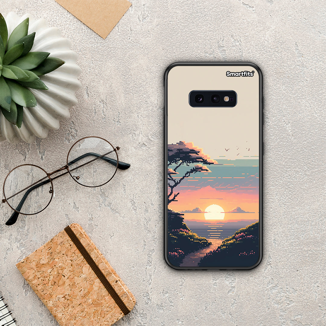 Pixel Sunset - Samsung Galaxy S10E case
