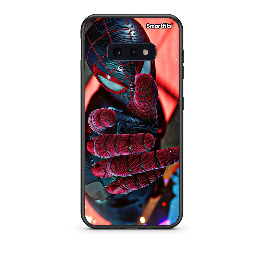 samsung s10e Spider Hand Θήκη από τη Smartfits με σχέδιο στο πίσω μέρος και μαύρο περίβλημα | Smartphone case with colorful back and black bezels by Smartfits