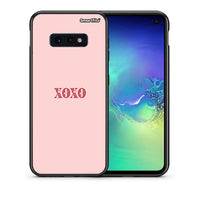 Thumbnail for Θήκη Samsung S10e XOXO Love από τη Smartfits με σχέδιο στο πίσω μέρος και μαύρο περίβλημα | Samsung S10e XOXO Love case with colorful back and black bezels