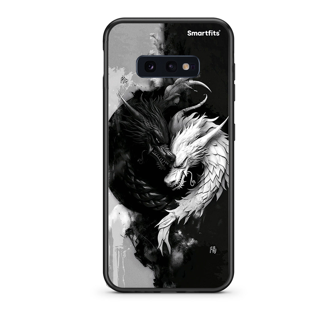 samsung s10e Yin Yang Θήκη από τη Smartfits με σχέδιο στο πίσω μέρος και μαύρο περίβλημα | Smartphone case with colorful back and black bezels by Smartfits