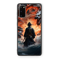 Thumbnail for Samsung S20 Dragons Fight θήκη από τη Smartfits με σχέδιο στο πίσω μέρος και μαύρο περίβλημα | Smartphone case with colorful back and black bezels by Smartfits