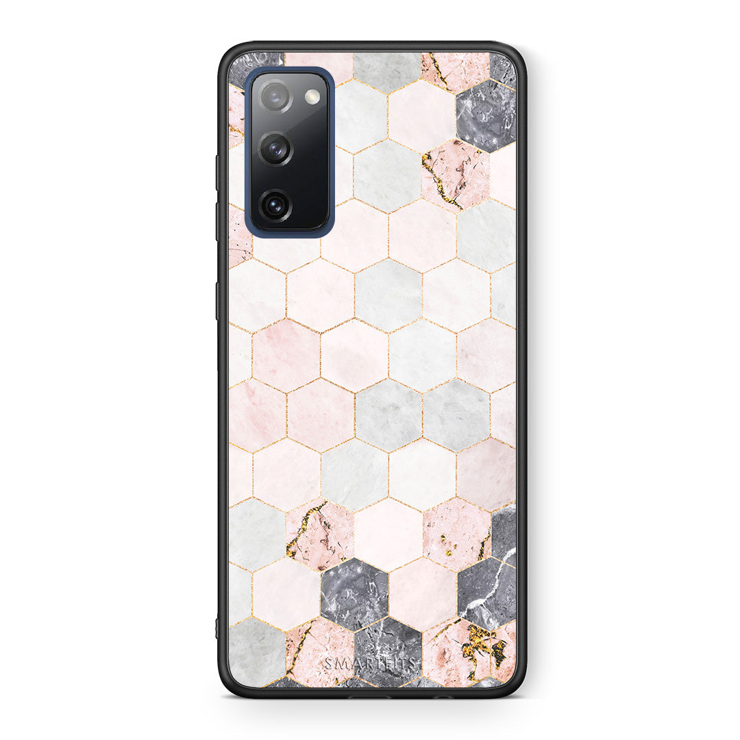 Marble Hexagon Pink - Samsung Galaxy S20 FE case