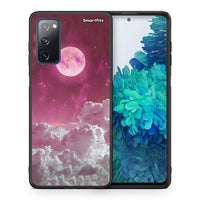 Thumbnail for Θήκη Samsung S20 FE Pink Moon από τη Smartfits με σχέδιο στο πίσω μέρος και μαύρο περίβλημα | Samsung S20 FE Pink Moon case with colorful back and black bezels