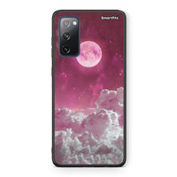 Thumbnail for Θήκη Samsung S20 FE Pink Moon από τη Smartfits με σχέδιο στο πίσω μέρος και μαύρο περίβλημα | Samsung S20 FE Pink Moon case with colorful back and black bezels
