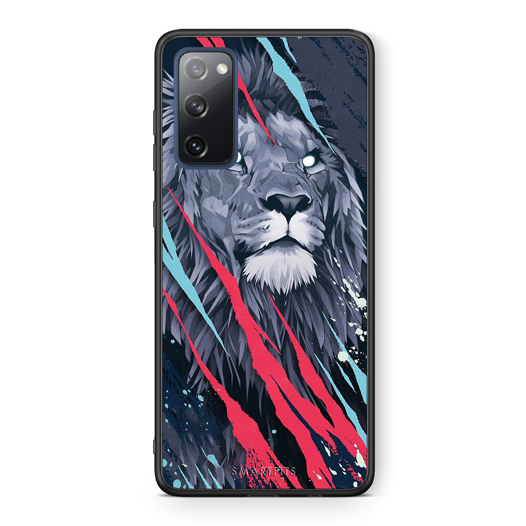 Popart Lion Designer - Samsung Galaxy S20 Fe case