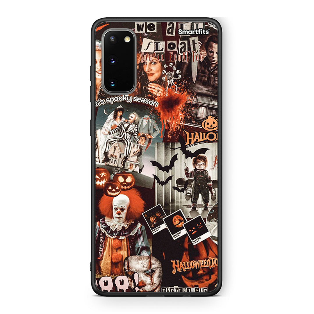 Samsung S20 Halloween Spooky Season Θήκη από τη Smartfits με σχέδιο στο πίσω μέρος και μαύρο περίβλημα | Smartphone case with colorful back and black bezels by Smartfits