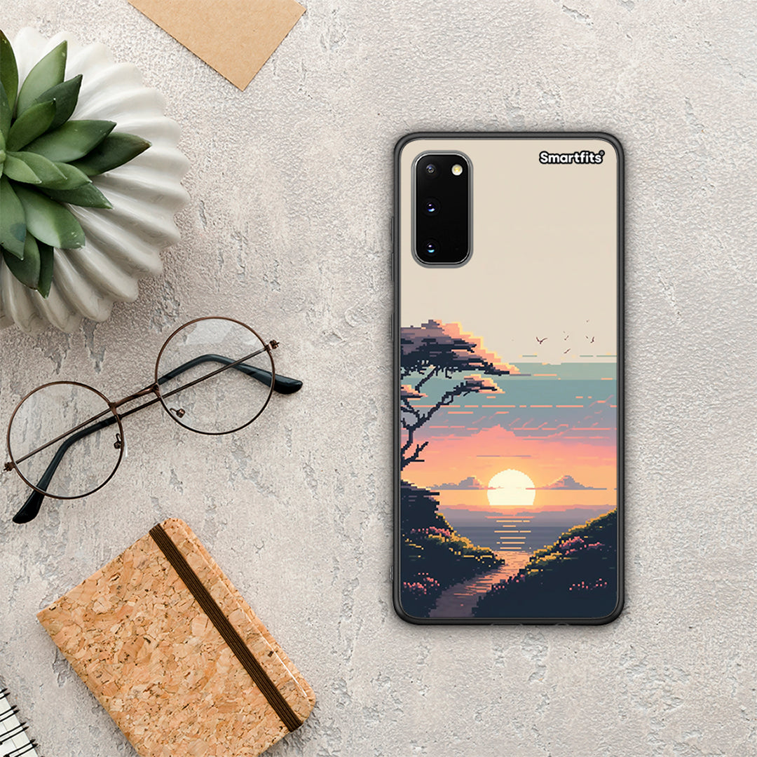 Pixel Sunset - Samsung Galaxy S20 case