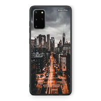 Thumbnail for Samsung S20 Plus City Lights θήκη από τη Smartfits με σχέδιο στο πίσω μέρος και μαύρο περίβλημα | Smartphone case with colorful back and black bezels by Smartfits