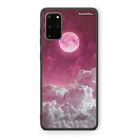 Thumbnail for Samsung S20 Plus Pink Moon Θήκη από τη Smartfits με σχέδιο στο πίσω μέρος και μαύρο περίβλημα | Smartphone case with colorful back and black bezels by Smartfits