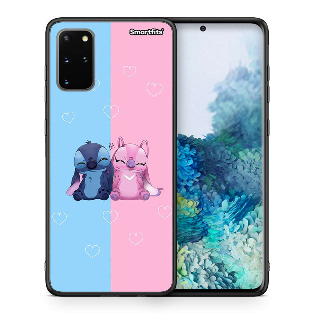 Θήκη Samsung S20 Plus Stitch And Angel από τη Smartfits με σχέδιο στο πίσω μέρος και μαύρο περίβλημα | Samsung S20 Plus Stitch And Angel case with colorful back and black bezels