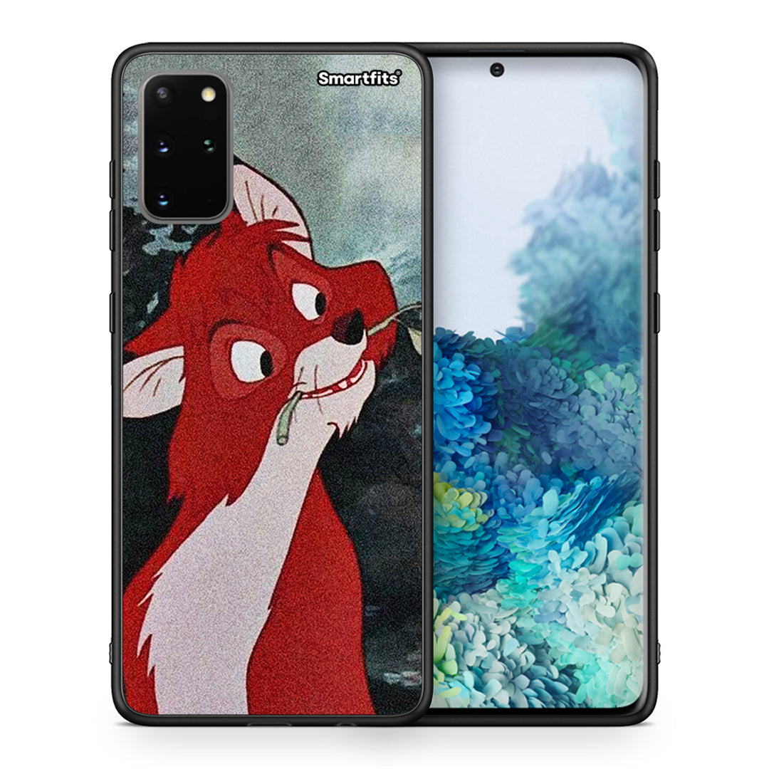 Θήκη Samsung S20 Plus Tod And Vixey Love 1 από τη Smartfits με σχέδιο στο πίσω μέρος και μαύρο περίβλημα | Samsung S20 Plus Tod And Vixey Love 1 case with colorful back and black bezels