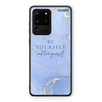 Thumbnail for Samsung S20 Ultra Be Yourself θήκη από τη Smartfits με σχέδιο στο πίσω μέρος και μαύρο περίβλημα | Smartphone case with colorful back and black bezels by Smartfits