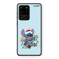 Thumbnail for Samsung S20 Ultra Santa Stich θήκη από τη Smartfits με σχέδιο στο πίσω μέρος και μαύρο περίβλημα | Smartphone case with colorful back and black bezels by Smartfits