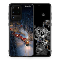 Thumbnail for Θήκη Samsung S20 Ultra Xmas Train από τη Smartfits με σχέδιο στο πίσω μέρος και μαύρο περίβλημα | Samsung S20 Ultra Xmas Train case with colorful back and black bezels