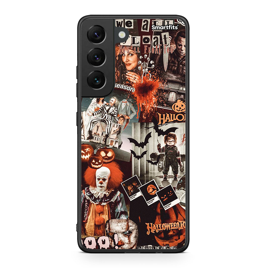 Samsung S22 Halloween Spooky Season Θήκη από τη Smartfits με σχέδιο στο πίσω μέρος και μαύρο περίβλημα | Smartphone case with colorful back and black bezels by Smartfits