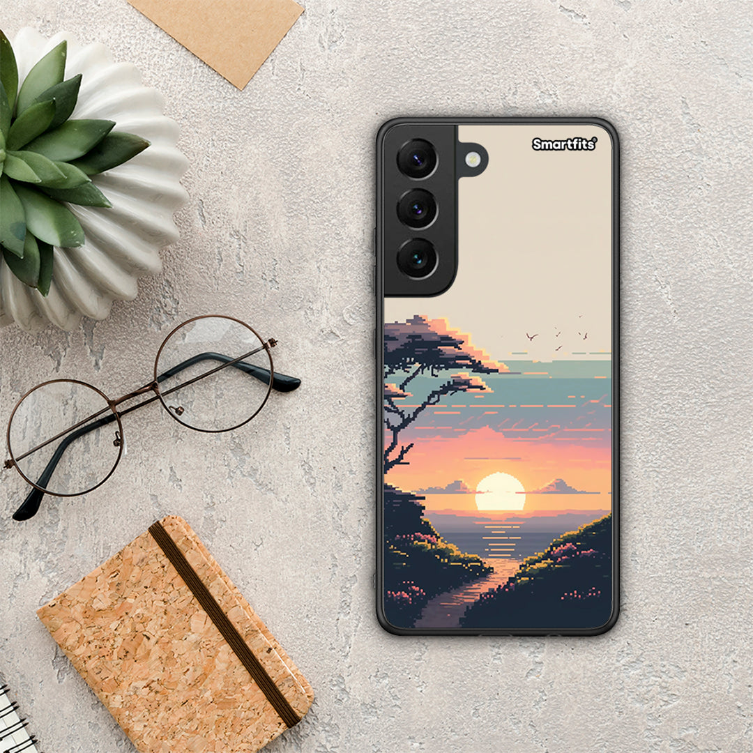 Pixel Sunset - Samsung Galaxy S22 θήκη
