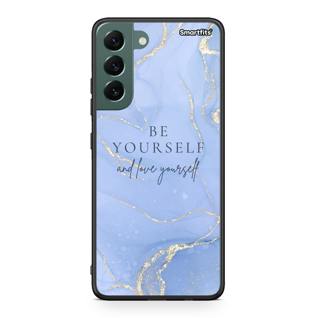 Samsung S22 Plus Be Yourself θήκη από τη Smartfits με σχέδιο στο πίσω μέρος και μαύρο περίβλημα | Smartphone case with colorful back and black bezels by Smartfits