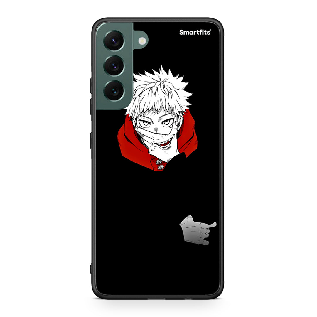 Samsung S22 Plus Itadori Anime θήκη από τη Smartfits με σχέδιο στο πίσω μέρος και μαύρο περίβλημα | Smartphone case with colorful back and black bezels by Smartfits