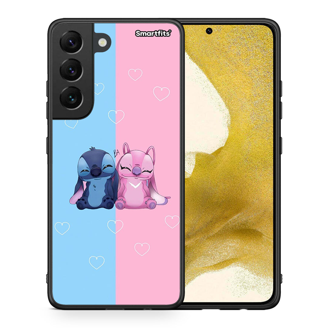 Θήκη Samsung S22 Stitch And Angel από τη Smartfits με σχέδιο στο πίσω μέρος και μαύρο περίβλημα | Samsung S22 Stitch And Angel case with colorful back and black bezels