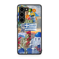 Thumbnail for Θήκη Samsung Galaxy S23 All Greek από τη Smartfits με σχέδιο στο πίσω μέρος και μαύρο περίβλημα | Samsung Galaxy S23 All Greek Case with Colorful Back and Black Bezels