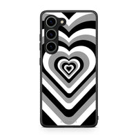 Thumbnail for Θήκη Samsung Galaxy S23 Black Hearts από τη Smartfits με σχέδιο στο πίσω μέρος και μαύρο περίβλημα | Samsung Galaxy S23 Black Hearts Case with Colorful Back and Black Bezels