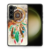 Thumbnail for Θήκη Samsung Galaxy S23 Boho DreamCatcher από τη Smartfits με σχέδιο στο πίσω μέρος και μαύρο περίβλημα | Samsung Galaxy S23 Boho DreamCatcher Case with Colorful Back and Black Bezels