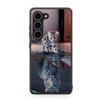 Thumbnail for Θήκη Samsung Galaxy S23 Cute Tiger από τη Smartfits με σχέδιο στο πίσω μέρος και μαύρο περίβλημα | Samsung Galaxy S23 Cute Tiger Case with Colorful Back and Black Bezels