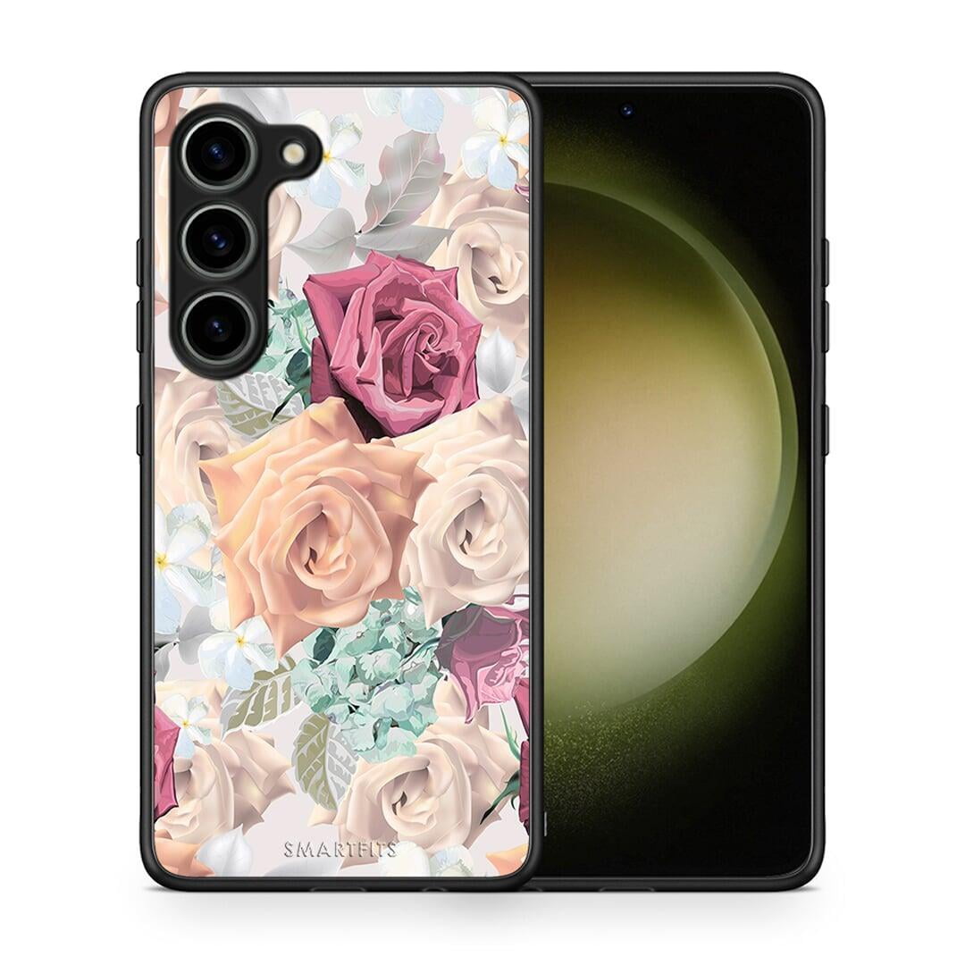 Θήκη Samsung Galaxy S23 Floral Bouquet από τη Smartfits με σχέδιο στο πίσω μέρος και μαύρο περίβλημα | Samsung Galaxy S23 Floral Bouquet Case with Colorful Back and Black Bezels