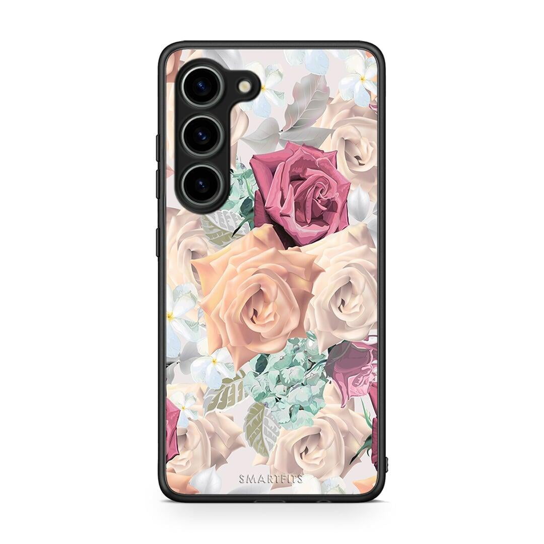 Θήκη Samsung Galaxy S23 Floral Bouquet από τη Smartfits με σχέδιο στο πίσω μέρος και μαύρο περίβλημα | Samsung Galaxy S23 Floral Bouquet Case with Colorful Back and Black Bezels