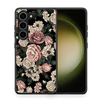 Thumbnail for Θήκη Samsung Galaxy S23 Flower Wild Roses από τη Smartfits με σχέδιο στο πίσω μέρος και μαύρο περίβλημα | Samsung Galaxy S23 Flower Wild Roses Case with Colorful Back and Black Bezels