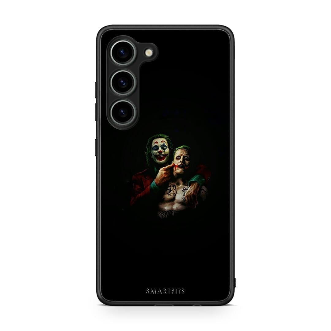 Θήκη Samsung Galaxy S23 Hero Clown από τη Smartfits με σχέδιο στο πίσω μέρος και μαύρο περίβλημα | Samsung Galaxy S23 Hero Clown Case with Colorful Back and Black Bezels