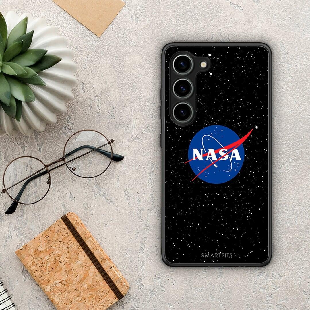 Θήκη Samsung Galaxy S23 PopArt NASA από τη Smartfits με σχέδιο στο πίσω μέρος και μαύρο περίβλημα | Samsung Galaxy S23 PopArt NASA Case with Colorful Back and Black Bezels