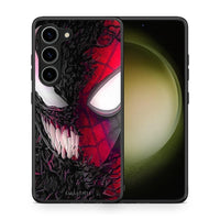 Thumbnail for Θήκη Samsung Galaxy S23 PopArt SpiderVenom από τη Smartfits με σχέδιο στο πίσω μέρος και μαύρο περίβλημα | Samsung Galaxy S23 PopArt SpiderVenom Case with Colorful Back and Black Bezels