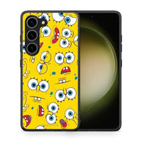 Thumbnail for Θήκη Samsung Galaxy S23 PopArt Sponge από τη Smartfits με σχέδιο στο πίσω μέρος και μαύρο περίβλημα | Samsung Galaxy S23 PopArt Sponge Case with Colorful Back and Black Bezels