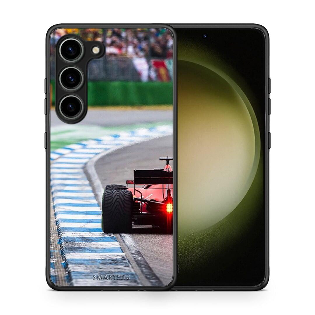 Θήκη Samsung Galaxy S23 Racing Vibes από τη Smartfits με σχέδιο στο πίσω μέρος και μαύρο περίβλημα | Samsung Galaxy S23 Racing Vibes Case with Colorful Back and Black Bezels