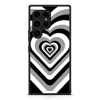 Thumbnail for Θήκη Samsung Galaxy S23 Ultra Black Hearts από τη Smartfits με σχέδιο στο πίσω μέρος και μαύρο περίβλημα | Samsung Galaxy S23 Ultra Black Hearts Case with Colorful Back and Black Bezels