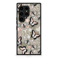 Thumbnail for Θήκη Samsung Galaxy S23 Ultra Boho Butterflies από τη Smartfits με σχέδιο στο πίσω μέρος και μαύρο περίβλημα | Samsung Galaxy S23 Ultra Boho Butterflies Case with Colorful Back and Black Bezels