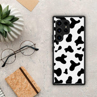 Thumbnail for Θήκη Samsung Galaxy S23 Ultra Cow Print από τη Smartfits με σχέδιο στο πίσω μέρος και μαύρο περίβλημα | Samsung Galaxy S23 Ultra Cow Print Case with Colorful Back and Black Bezels