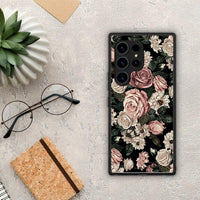 Thumbnail for Θήκη Samsung Galaxy S23 Ultra Flower Wild Roses από τη Smartfits με σχέδιο στο πίσω μέρος και μαύρο περίβλημα | Samsung Galaxy S23 Ultra Flower Wild Roses Case with Colorful Back and Black Bezels