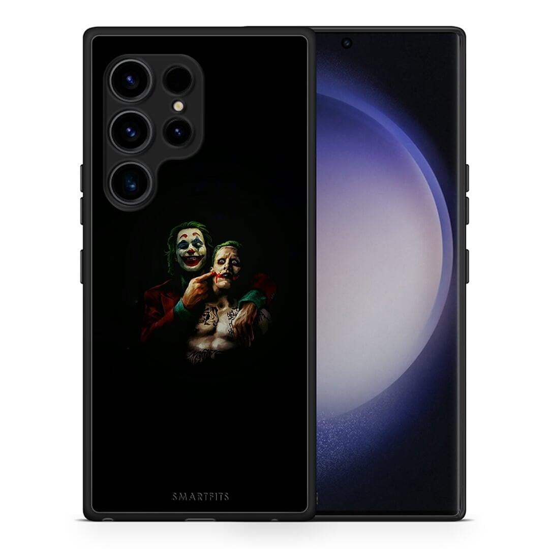 Θήκη Samsung Galaxy S23 Ultra Hero Clown από τη Smartfits με σχέδιο στο πίσω μέρος και μαύρο περίβλημα | Samsung Galaxy S23 Ultra Hero Clown Case with Colorful Back and Black Bezels