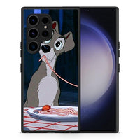Thumbnail for Θήκη Samsung Galaxy S23 Ultra Lady And Tramp 1 από τη Smartfits με σχέδιο στο πίσω μέρος και μαύρο περίβλημα | Samsung Galaxy S23 Ultra Lady And Tramp 1 Case with Colorful Back and Black Bezels