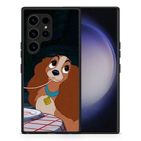 Thumbnail for Θήκη Samsung Galaxy S23 Ultra Lady And Tramp 2 από τη Smartfits με σχέδιο στο πίσω μέρος και μαύρο περίβλημα | Samsung Galaxy S23 Ultra Lady And Tramp 2 Case with Colorful Back and Black Bezels