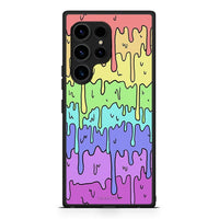 Thumbnail for Θήκη Samsung Galaxy S23 Ultra Melting Rainbow από τη Smartfits με σχέδιο στο πίσω μέρος και μαύρο περίβλημα | Samsung Galaxy S23 Ultra Melting Rainbow Case with Colorful Back and Black Bezels